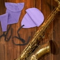thumbnail image 4 of AURARMLET Saxophone Cleaning Tools 2Set Purple Artificial Deerskin for Maintenance, 4 of 8