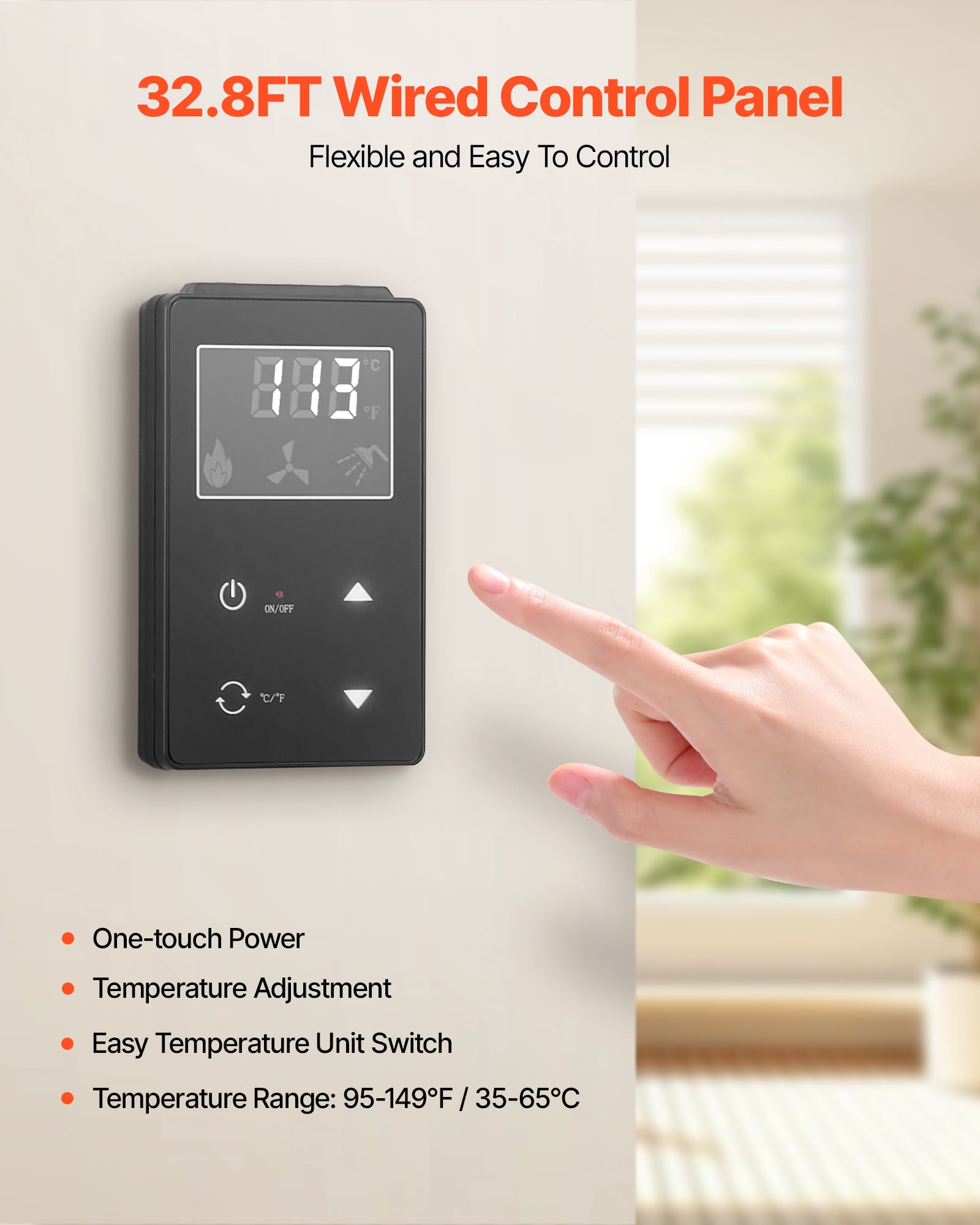VEVOR Gas Tankless Water Heater, 8Gal Outdoor 191000 BTU Instant Hot Water Heater, Smart Temperature Control & 3/4 inch NPT Interface& Multiple Security Protections for Whole House, Silver Gray