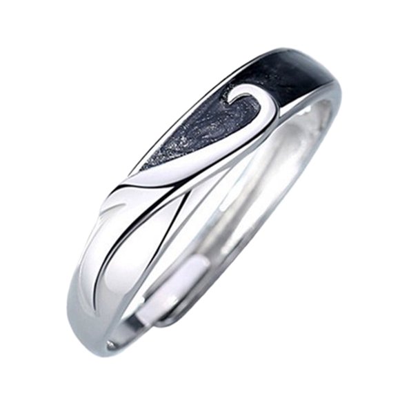 Anillo de un par de hombres y mujeres de plata de luz Senior Sense Design Ancient Couple Ring