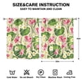 thumbnail image 2 of Exotic Botanical Print Kitchen Curtains - Set of 2 52x63 Inch Vibrant Hawaiian Floral, Farmhouse Rod Pocket Tier Curtains, 2 of 2