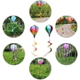thumbnail image 4 of HOMEMAXS Rainbow Hot Air Balloon Wind Spinner with Rotating Sequins for Outdoor Decor Plastic Lightweight Portable, 4 of 6