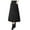Black, variant on KHONTS Women's Winter Elastic Waist A-Line Quilted Midi Long Insulated Skirt with Pockets XL