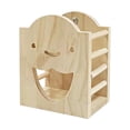 thumbnail image 1 of Comedero de de madera para conejos, comedero multiusos, versátil, de fácil instalación, dispensador de hierba de madera para hámsteres., 1 of 9