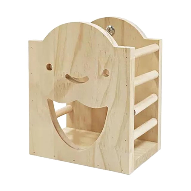 Comedero de de madera para conejos, comedero multiusos, versátil, de fácil instalación, dispensador de hierba de madera para hámsteres.