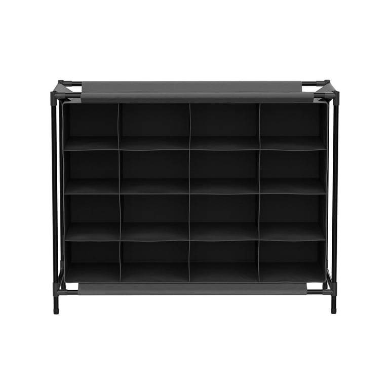 Lavish Home Shoe Organizer Space Saving Shoe Rack Holds 16 Pairs of Shoes Walmart