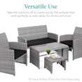 thumbnail image 6 of Best Choice Products Set of 2 Multipurpose Patio Wicker Ottomans w/ Removable Cushions - Gray/Black, 6 of 9