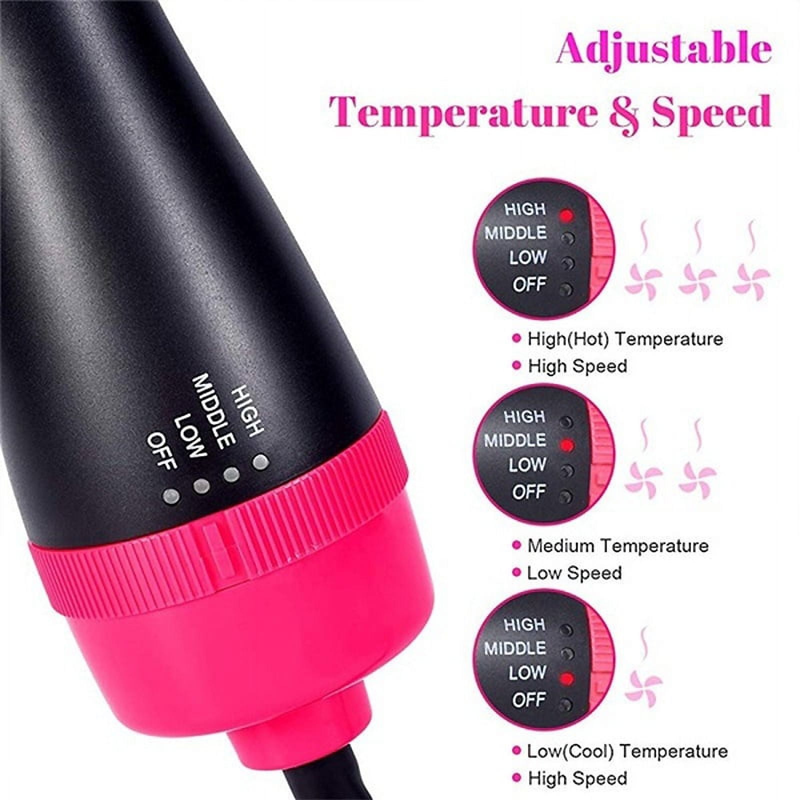3-in-1 Electric Hair Dryer, Curler & Comb, 1000Watt One Step 