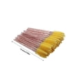 thumbnail image 4 of Paquete de 50 cepillos para pestañas Qarigey Varilla Rosa/Amarillo, 4 of 6