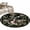 Black Pink, variant on Round Rug 4Ft Washable Non-Slip, Black Spring Floral Circle Area Rugs for Living Room Bedroom, Elegant Pastoral Flowers Birds Watercolor Indoor Floor Mats Carpet Runner for Home Decor Aesthetic