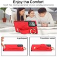 thumbnail image 6 of Allytechgroup Galaxy Note 20 Case with Keychain, Luxury Girly PU Leather Back Cover Bracket Stand Shockproof Bumper Drop Proof Phone Case Cover for Samsung Galaxy Note 20, Red, 6 of 8
