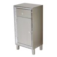 thumbnail image 2 of Champagne Wooden Mottled Mirror Accent Cabinet, 2 of 2