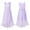 Lavender, variant on Aislor Little Girls High Low Lace Wedding Bridesmaid Pageant Party Chiffon Formal Dress 6-16 Coral Pink 10