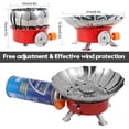 thumbnail image 3 of Réchaud à Gaz de Camping Mini Portable Réchauds de Camping en Acier Inoxydable Pliable Réchaud de Randonnée Chauffage Rapide Gril BBQ Réchaud Accessoires de Barbecue pour BBQ Randonnée, 3 of 9