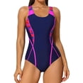 thumbnail image 1 of Beautyin Women One Piece Athletic Lap Swimming Competition Racing Swimsuit, 1 of 8