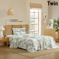 thumbnail image 3 of THD Rose Toile Floral Bed Sheets - 3 Piece Bed Sheet Set - Wrinkle Resistant & Ultra Soft - Fits Mattresses up to 15 Inches Deep, 3 of 6