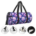 thumbnail image 5 of Fotbe colorful Skull mushroom rainbow Pattern Foldable Sports Gym Bag with Wet Dry Pocket, Ultralight Travel Bag, Large Capacity Duffel Bag, Splash Proof Carry on Bag, Overnight Bag, Weekender Bag, 5 of 8
