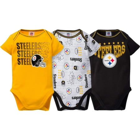 Steelers Baby Clothes Gorgeous NFL Pittsburgh Steelers Baby Boys Short Sleeve Bodysuit Set 60Pack Steelers Baby Clothes Gorgeous NFL Pittsburgh Steelers Baby Boys Short Sleeve Bodysuit Set 60Pack
