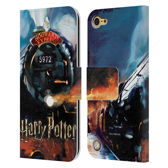 Head Case Designs Officially Licensed Harry Potter Prisoner Of Azkaban II Hogwarts Express Leather Book Wallet Case Cover Compatible with Apple iPod Touch 5G 5th Gen