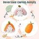 thumbnail image 3 of 35cm Carrot Bunny Plush Toy, Hide and Seek Bunny, Muppet Bunny Toys, Carrot Reversible Rabbit Plushie Animal with Zipper, Rabbit Plush Toys for Girls, 3 of 5