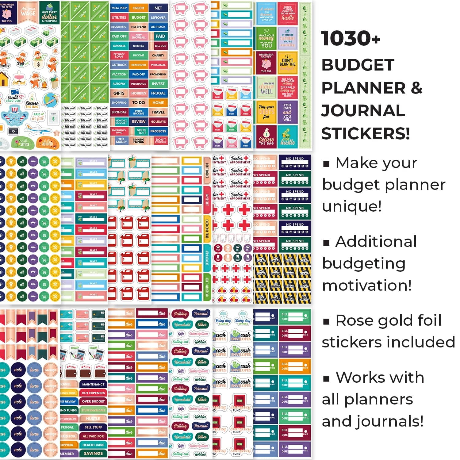 Sticker Book, 1500+ Unique Stickers – Clever Fox®