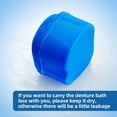 thumbnail image 5 of Denture Soaking Cup Dental Retainer Case Cleaning with Strainer Basket, Orthodontic Bath Box Mouthguard Storage Holder - Leak Proof and Lid Waterproof, 5 of 9
