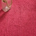 thumbnail image 5 of SAFAVIEH Natural Fiber Cebrail Braided Jute Area Rug, Fuchsia/Natural, 8' x 8' Round, 5 of 7
