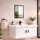 thumbnail image 4 of Ilios Innova | Espejo para Lavamanos con Marco Negro, Diseño Minimalista y Montaje en Pared para Baño o Recámara, 4 of 9