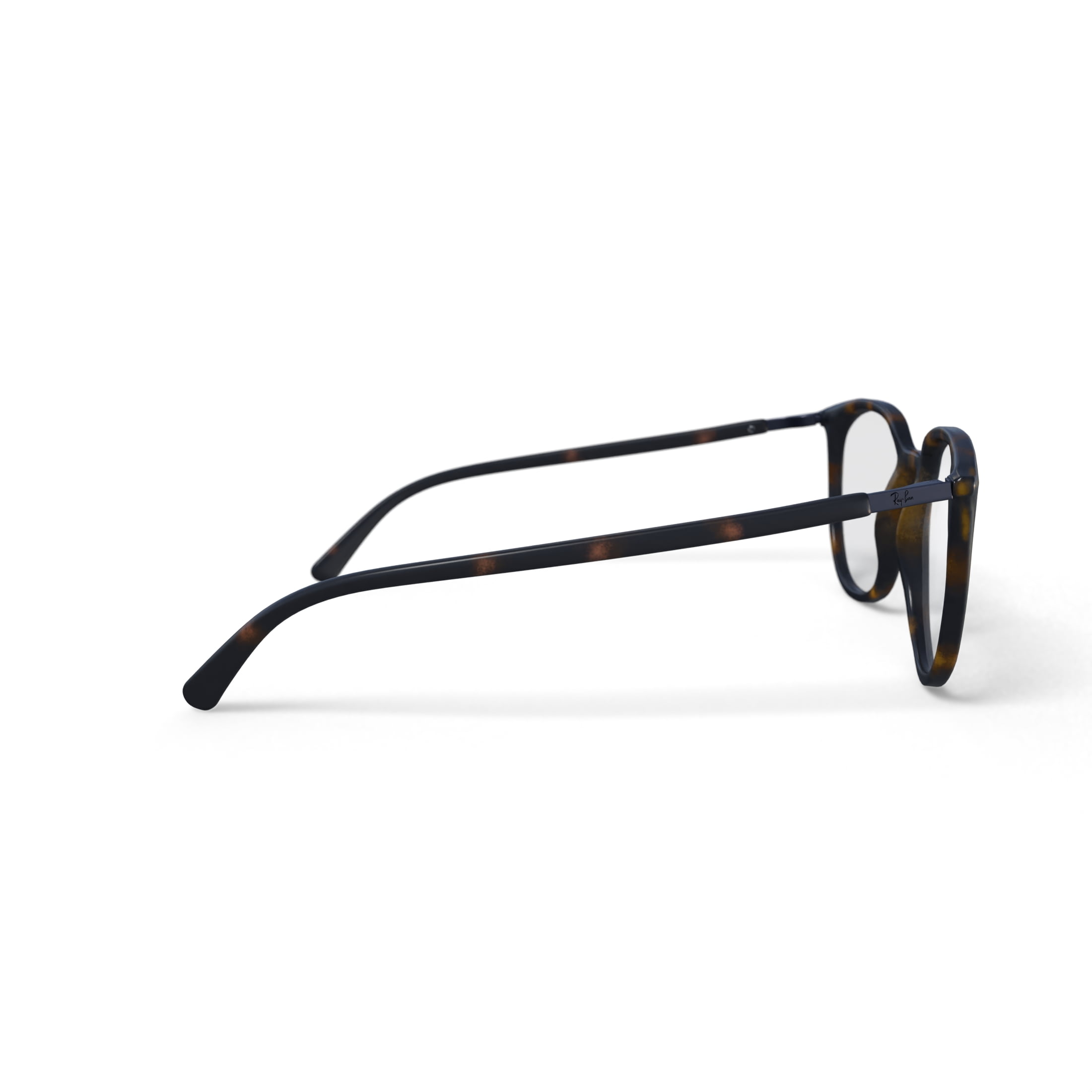 Ray-Ban Women's Size 53 Square RB7190 Optics Prescription Eyeglasses with Case, Havana
