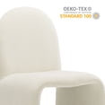 thumbnail image 4 of Side Dining Chair, White, Fabric, Bar Pub Cafe Bistro Dining Kitchen Hospitality Restaurant, Modern Contemporary, HB37862, 4 of 10