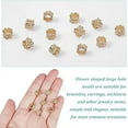 thumbnail image 4 of 60Pcs Hollow Spacer Beads Large Hole Beads Brass European Beads Lace Beads Charms Golden Tibetan Style Beads for DIY Bracelet Necklace Jewelry Making Wedding Party, 4 of 9