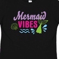 thumbnail image 4 of Inktastic Mermaid Vibes with Tail and Seashell Girls Toddler T-Shirt, 4 of 5