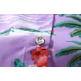 thumbnail image 6 of SSLR Hawaiian Shirt for Women Flamingo Short Sleeve Casual Button Down Shirts Beach Aloha Tops, 6 of 8