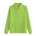 thumbnail image 6 of WUSUOWEI Womens V Neck Long Sleeve Sweatshirt Bottom Tops Lightweight Dressy Casual Business Basic Pullover Top with Pockets 2026 Fall Winter Outfits M, 6 of 6