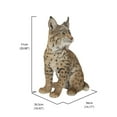 thumbnail image 6 of Hi Line 12 in Sitting Bobcat Garden Statue, Driftwood Composition, Intricate Detail, 6 of 7