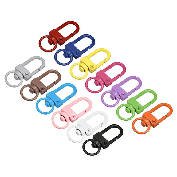 Swivel Clasps Snap Hook, 33x13mm Lobster Claw Clasp for DIY Set of 13 Colors