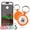 Orange, variant on Think Pet Airtags Holder with QR Code Smart Pet ID Tag Personalized Dog Tag, Waterproof Dustproof Air Tags Case with Smart ID Tag&Anti-Lost O-ring for Pet, Bag, Key