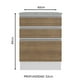 thumbnail image 5 of Mostrador Madesa Glamy 60 cm 3 Cajones - Blanco/Marrón Madesa G24601GL, 5 of 6