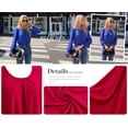 thumbnail image 3 of PRETTYGARDEN Womens Long Puff Sleeve Tops Crew Neck Blouse | Pleated Front, Loose Fit Soft, Business Casual Work Shirts, Dressy Daily Wear, School Travel Outfits, Fall Winter Clothing, 3 of 9