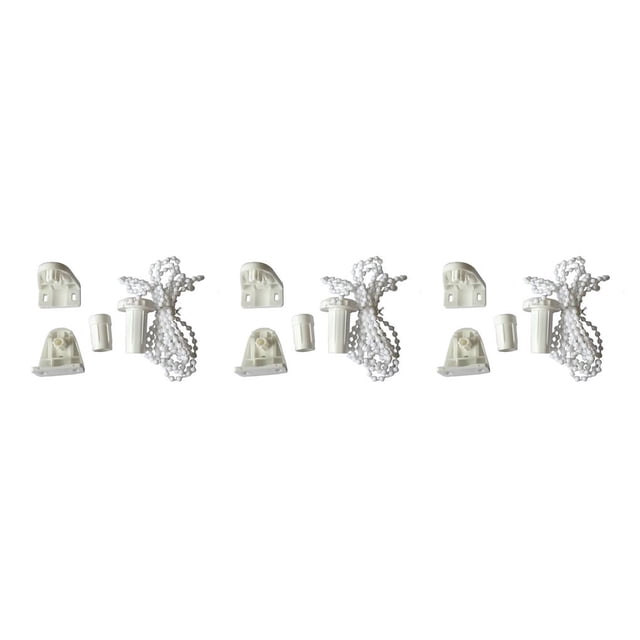Toystoory Curtain Shutter Accessories Wear-resistant Window Blind Control Decorative Bracket Indoor Waterproof Treatments Blanco 25mm 3Conjunto