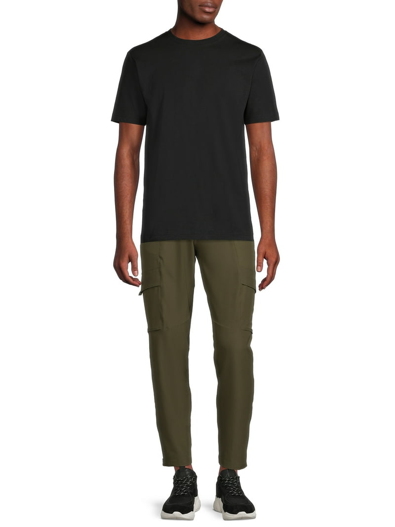 Russell Men's Woven Stretch Cargo Pants, Sizes up to 5XL, Moisture