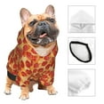 thumbnail image 3 of Bingfone Pizza Print Dog Clothes Hoodie, Pet Winter Coat,Puppy Sweatshirts for Small Dogs Boy Girl,Suitable for All Breeds-Small, 3 of 7