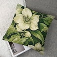 thumbnail image 7 of nygtbtfer Porch Pillows Olive Green Botanical Floral Toile Pillow French Farmhouse Pillow Covers Outdoor Throw Pillow Covers Cushion Cases Decorative Decorative Couch Pillow Cover for Sofa White, 7 of 7