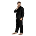 thumbnail image 3 of Inkmeso SolidNightwearSet For Men's Short Sleeve Pjs Loungewear Sets Soft Cotton Designer Sleepwear, 3 of 7