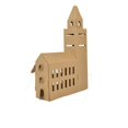 thumbnail image 1 of 1 Juego de casas de papel navideñas, varios tipos, casas de pintura DIY, 1 of 4