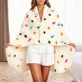 thumbnail image 1 of Soft Thick Wearable Blanket Shawl Wrap for Home Travel Students All Season Comfort Wraps, 1 of 7