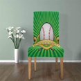 thumbnail image 4 of RYLABLUE Baseball Ball Stretch Chair Cover Protector Seat Slipcover for Dining Room Hotel Wedding Party Set of 1, 4 of 5