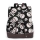 thumbnail image 1 of Balery black white Skull bone Mochila de Cuero para Mujeres, Gran Capacidad, Bolsa de Viaje Multifuncional, Mochila de Cuero y Bolsa de Hombro para Mujeres, 1 of 4