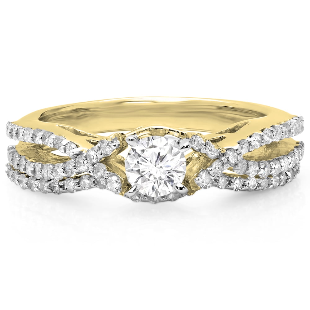 DazzlingRock Collection Donna 1,00 carati (ctw) in Oro Giallo 14k