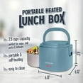 thumbnail image 2 of Nostalgia 20 oz. Portable Heated Lunch Box, Blue, 2 of 9