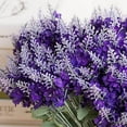 thumbnail image 7 of Artificial Flower Clear Texture Bright Color Plastic Artificial Lavender Plant for Indoor, 7 of 7